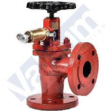 VALVULA DE ASIENTO PASO ANGULAR, CIERRE RÁPIDO MANUAL,HIDRÁULICO O NEUMÁTICO